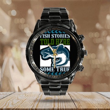 Discover Fish stories told here some true Calendar Steel Band Watch