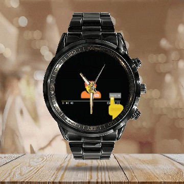 Discover If you were a YouTube ad, I'd click this button Calendar Steel Band Watch