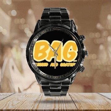 Discover BAG Blessed And Grateful Calendar Steel Band Watch