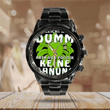 Discover Maybe Not Stupid But No A Calendar Steel Band Watch
