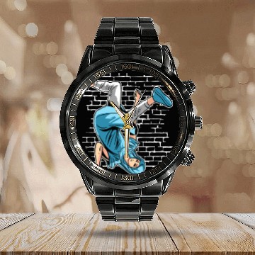 Discover Breakdancing Mary Mother Of Jesus - Breakdance Hip Calendar Steel Band Watch