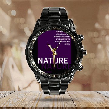 Discover About nature-purple Calendar Steel Band Watch