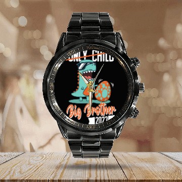 Discover Only Child Dinosaur Baby Egg 2023 Big Brother Calendar Steel Band Watch