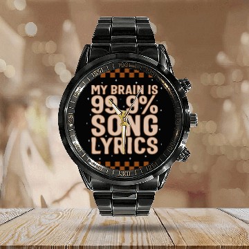 Discover Music Teacher Calendar Steel Band Watch, My Brain Is 99.9% Song