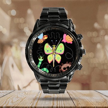Discover Cool Insects Sunglasses Bug Lover Calendar Steel Band Watch