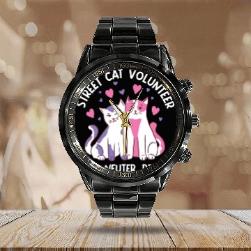 Discover streetcat volunteer, trap neuter return, cat help Calendar Steel Band Watch