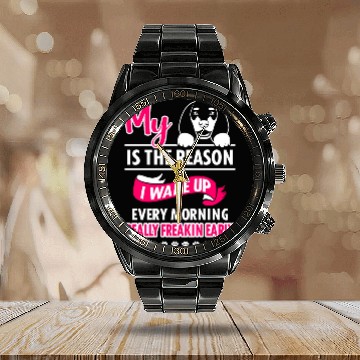 Discover Dachshund Dog Is The Reason I Wakeup Every Morning Calendar Steel Band Watch