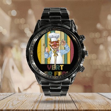 Discover Vert Der Ferk the swedish chef Calendar Steel Band Watch