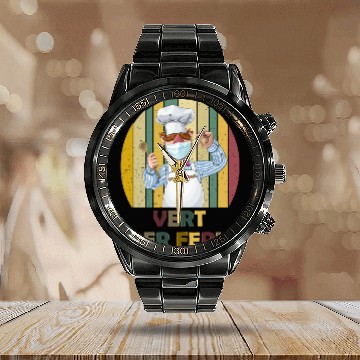 Discover Vert Der Ferk the swedish chef Calendar Steel Band Watch