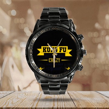 Discover Kung fu crazy Calendar Steel Band Watch