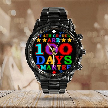 Discover 100th Day 4th Grade Teacher 100 Days Of School Calendar Steel Band Watch