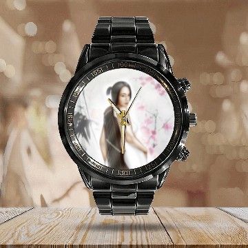 Discover Illustration Logo - Bohemian Girl Calendar Steel Band Watch