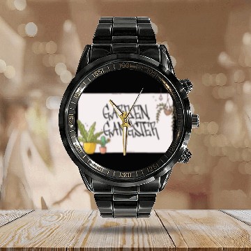 Discover Garden Gangster Flower Enthusiast Calendar Steel Band Watch