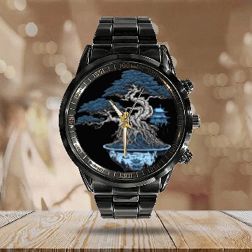 Discover Bonsai Calendar Steel Band Watch