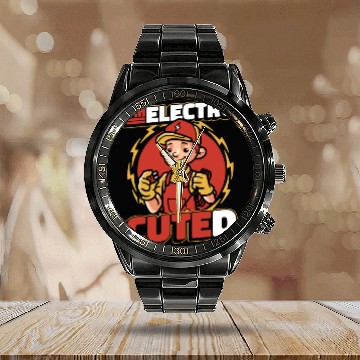 Discover Electrician Construction Electrician Calendar Steel Band Watch