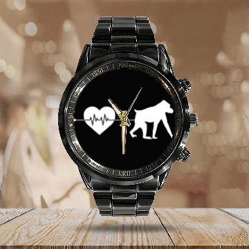 Discover monkey heartbeat Calendar Steel Band Watch