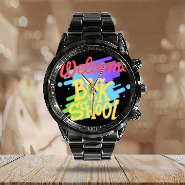 Discover welcome back to school Calendar Steel Band Watch