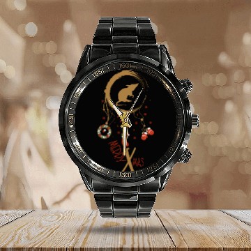 Discover Winter dreamcatcher Christmas Mouse Calendar Steel Band Watch