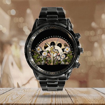 Discover Marguerites Daisy Summer Daisies Flower Garden Calendar Steel Band Watch