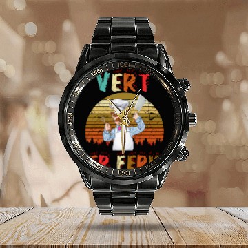 Discover Vert Der Ferk the swedish chef Calendar Steel Band Watch