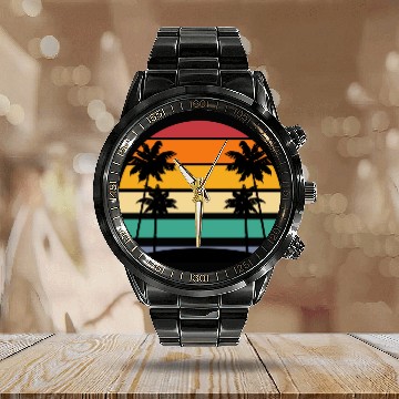 Discover Natural beauty Calendar Steel Band Watch