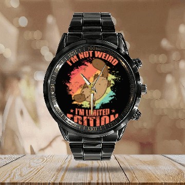 Discover I'm not Weird I'm Limited Edition Platypus Calendar Steel Band Watch