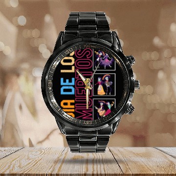 Discover Dia De Los Muertos Calendar Steel Band Watch, Ballet Folklorico Sugar