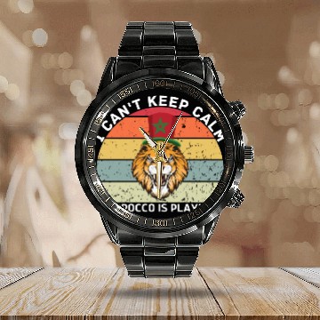 Discover i can't keep calm morocco is playing Calendar Steel Band Watch