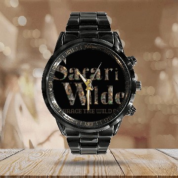 Discover Safari Wilde Camo Mossy Oak Tan Calendar Steel Band Watch