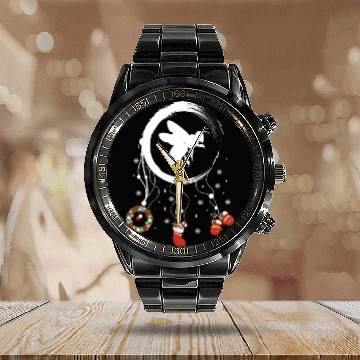 Discover Winter dreamcatcher Christmas Bee Calendar Steel Band Watch