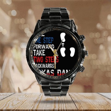 Discover Country Western two-step Dance Cool Texas Calendar Steel Band Watch