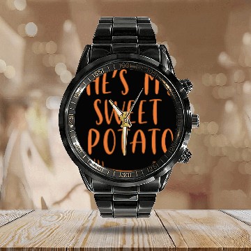 Discover She's My Sweet Potato | I Yam Calendar Steel Band Watch