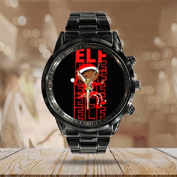 Discover Elf Love Red Calendar Steel Band Watch