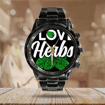 Discover I Love Herbs Herbalist Gardening Herbalism Herb Calendar Steel Band Watch