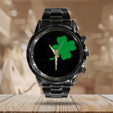 Discover I Love Beer St Patricks Day Calendar Steel Band Watch