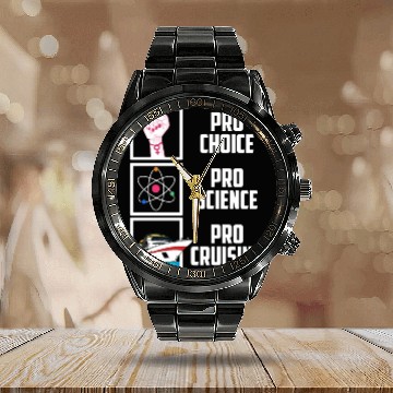 Discover Pro Choice Pro Science Pro Cruising Cruise Ship Va Calendar Steel Band Watch