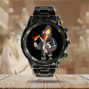 Discover German Gorilla Calendar Steel Band Watch
