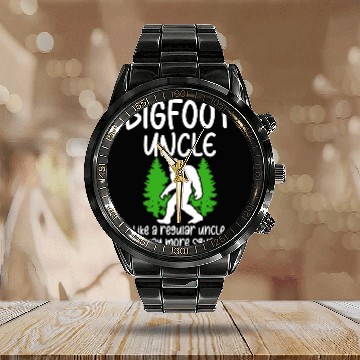 Discover Bigfoot Party Supplies Bigfoot Uncle Calendar Steel Band Watch