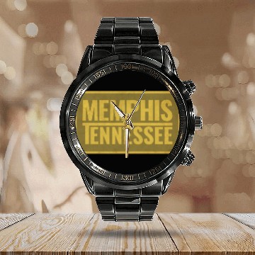 Discover Memphis Tennessee Calendar Steel Band Watch
