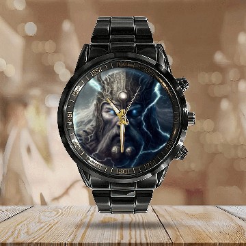 Discover Portrait of Thor Calendar Steel Band Watch