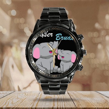 Discover Elephant - Großer Bruder Calendar Steel Band Watch