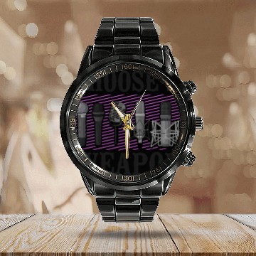 Discover Karaoke Singer Microphone Vocalist Calendar Steel Band Watch