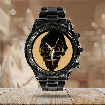 Discover Evil Christmas Santa Calendar Steel Band Watch