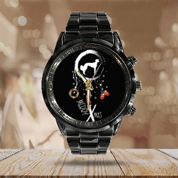 Discover dog dreamcatcher Christmas Saluki Calendar Steel Band Watch