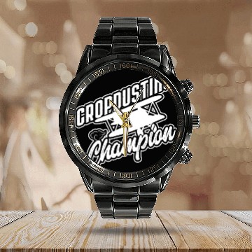 Discover Cropdusting Champion Agriculture Life Gift Calendar Steel Band Watch