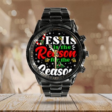 Discover Jesus Is The Reason For The Season Christmas X Mas Calendar Steel Band Watch