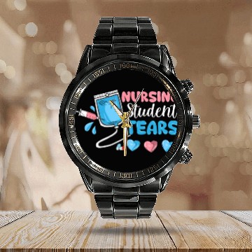 Discover Nursing student tears Calendar Steel Band Watch