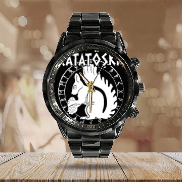 Discover Ratatoskr Norse Squirrel Viking Vikings Calendar Steel Band Watch