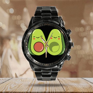 Discover Sibling Big Brother Avocado Goals Hilarious Puns Calendar Steel Band Watch