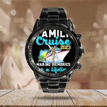 Discover Family Cruise Ship 2023, Making Memories Calendar Steel Band Watch